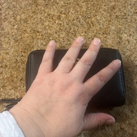 Anne Klein Wristlet Black Leather - Picture 8 of 8